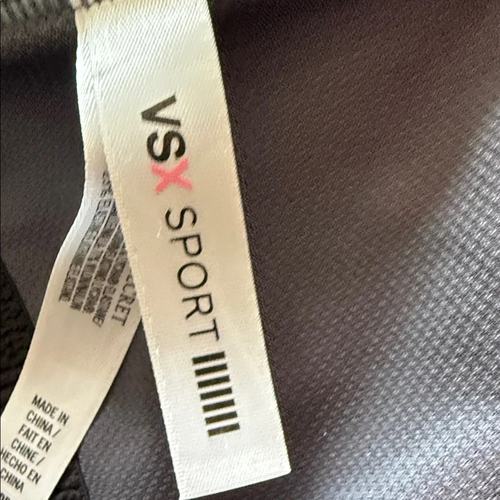 VSX Victoria Secret front close Hot Pink and Gray Sports Bra